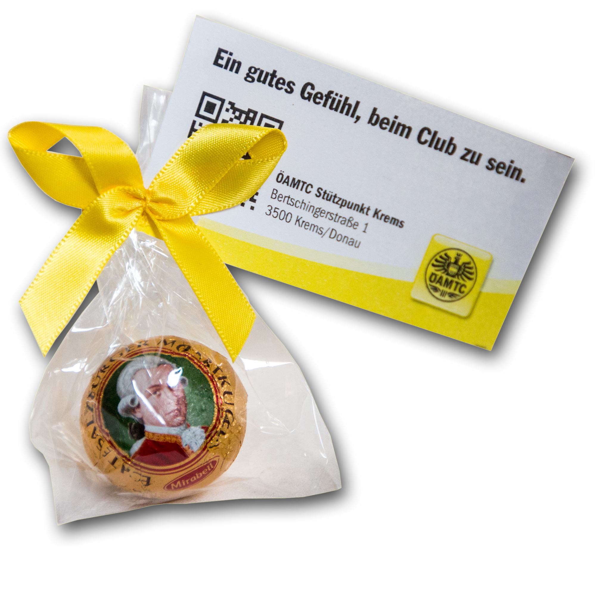 Mozarttascherl mit Fähnchen