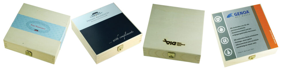 Mozartkassetten mit Firmenbrandig