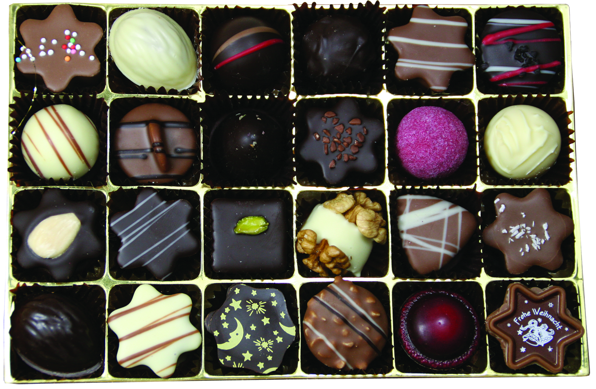 Werbe Adventkalender Weihnachtspralinen